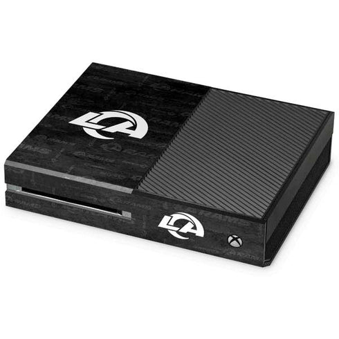NFL Los Angeles Rams Black & White Xbox One Console Skin