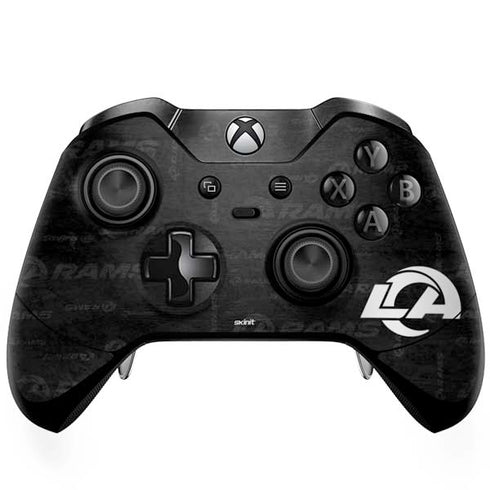 NFL Los Angeles Rams Black & White Xbox One Elite Controller Skin