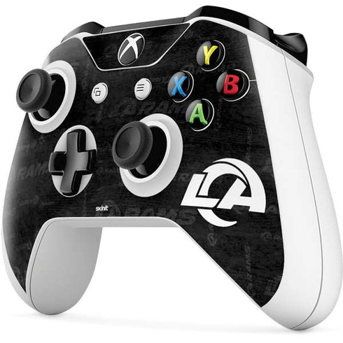 NFL Los Angeles Rams Black & White Xbox One S Controller Skin