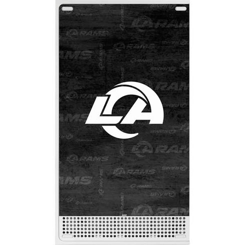 NFL Los Angeles Rams Black & White Xbox Series S Console Skin