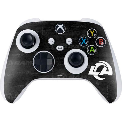 NFL Los Angeles Rams Black & White Xbox Series S Controller Skin