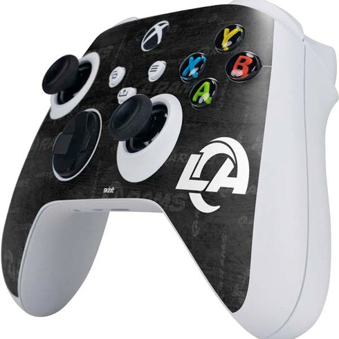 NFL Los Angeles Rams Black & White Xbox Series S Controller Skin
