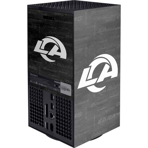 NFL Los Angeles Rams Black & White Xbox Series X Console Skin