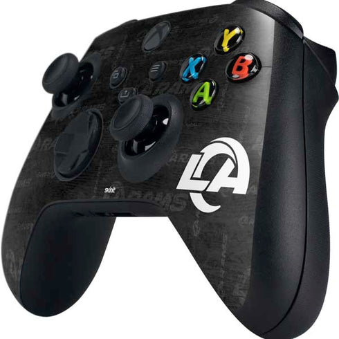 NFL Los Angeles Rams Black & White Xbox Series X Controller Skin