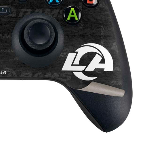 NFL Los Angeles Rams Black & White Xbox Series X Controller Skin