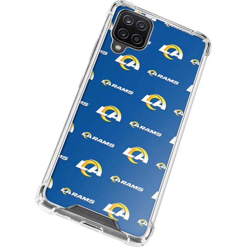 NFL Los Angeles Rams Blitz Series Galaxy A12 Clear Case
