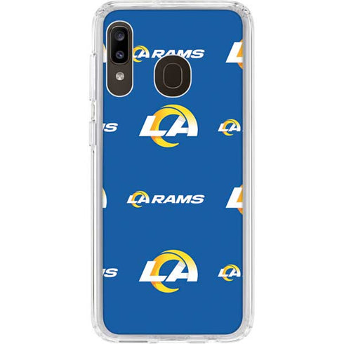 NFL Los Angeles Rams Blitz Series Galaxy A20 Clear Case