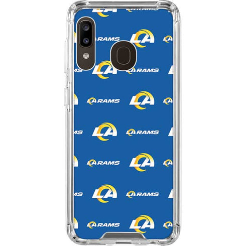 NFL Los Angeles Rams Blitz Series Galaxy A30 Clear Case