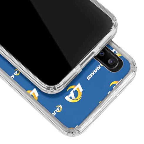 NFL Los Angeles Rams Blitz Series Galaxy A30 Clear Case