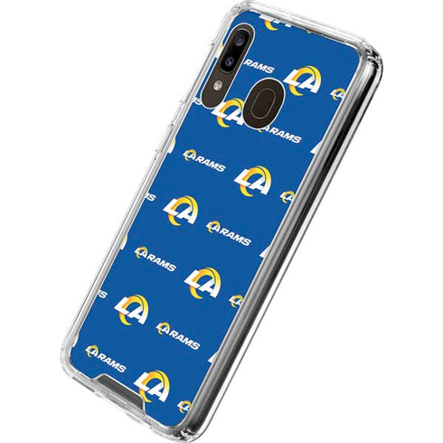 NFL Los Angeles Rams Blitz Series Galaxy A30 Clear Case