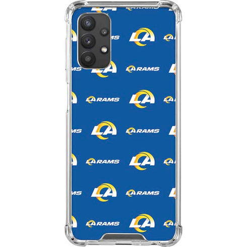 NFL Los Angeles Rams Blitz Series Galaxy A32 5G Clear Case