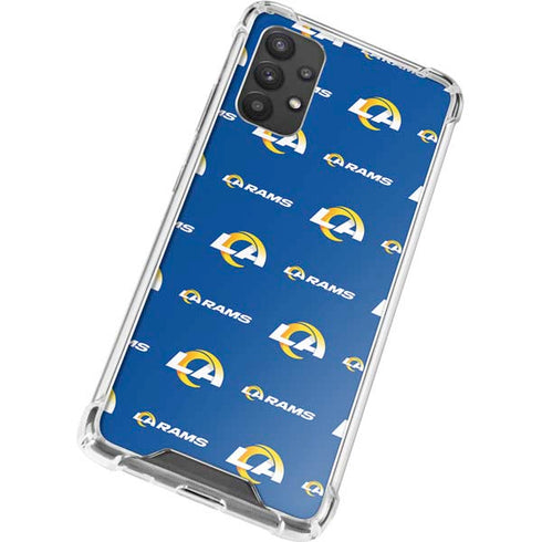 NFL Los Angeles Rams Blitz Series Galaxy A32 5G Clear Case