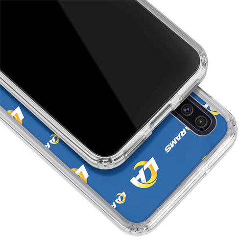 NFL Los Angeles Rams Blitz Series Galaxy A50 Clear Case