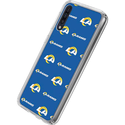 NFL Los Angeles Rams Blitz Series Galaxy A50 Clear Case