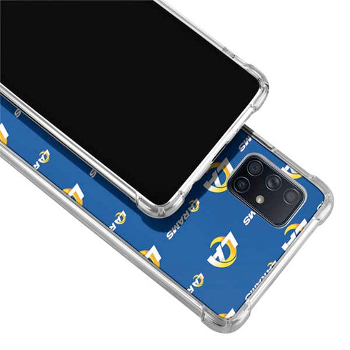 NFL Los Angeles Rams Blitz Series Galaxy A51 5G Clear Case