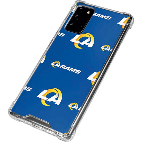 NFL Los Angeles Rams Blitz Series Galaxy Note20 5G Clear Case
