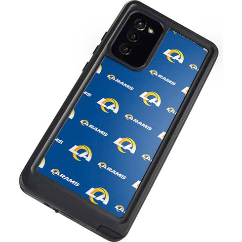 NFL Los Angeles Rams Blitz Series Galaxy Note20 5G Waterproof Case