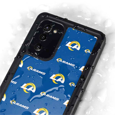 NFL Los Angeles Rams Blitz Series Galaxy Note20 5G Waterproof Case