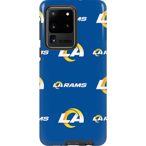 NFL Los Angeles Rams Blitz Series Galaxy S20 Ultra 5G Pro Case