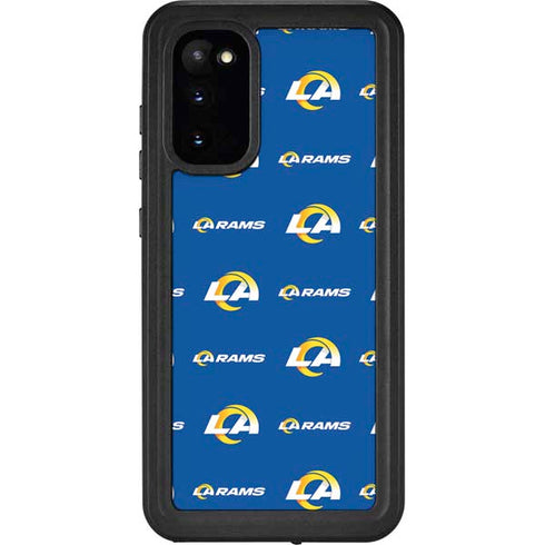 NFL Los Angeles Rams Blitz Series Galaxy S20 Waterproof Case