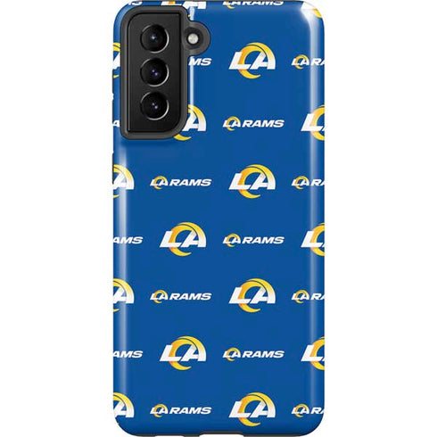 NFL Los Angeles Rams Blitz Series Galaxy S21 FE Pro Case
