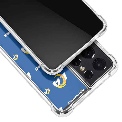 NFL Los Angeles Rams Blitz Series Galaxy S21 Ultra 5G Clear Case