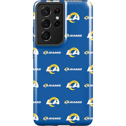 NFL Los Angeles Rams Blitz Series Galaxy S21 Ultra 5G Pro Case