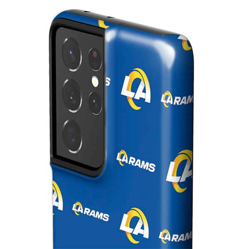 NFL Los Angeles Rams Blitz Series Galaxy S21 Ultra 5G Pro Case