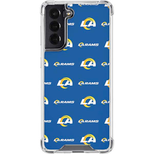 NFL Los Angeles Rams Blitz Series Galaxy S22 Clear Case
