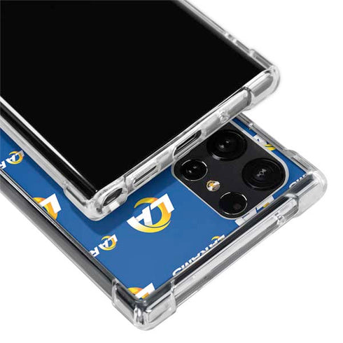 NFL Los Angeles Rams Blitz Series Galaxy S22 Ultra Clear Case