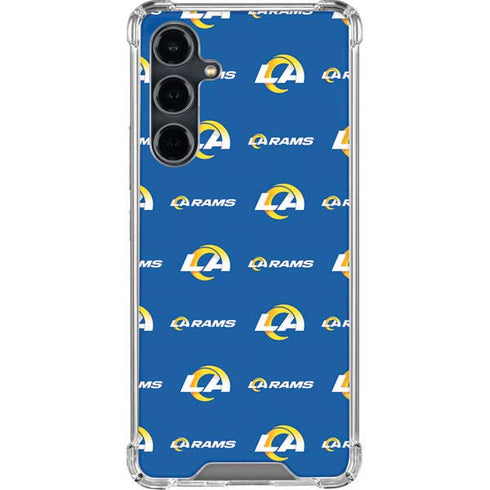 NFL Los Angeles Rams Blitz Series Galaxy S23 FE Clear Case