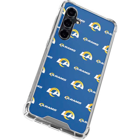 NFL Los Angeles Rams Blitz Series Galaxy S23 FE Clear Case