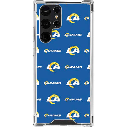 NFL Los Angeles Rams Blitz Series Galaxy S24 Ultra Clear Case
