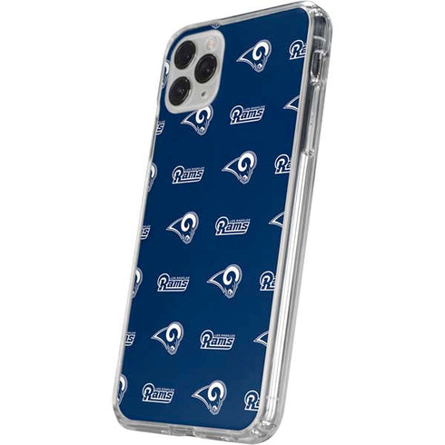 NFL Los Angeles Rams Blitz Series iPhone 11 Pro Clear Case