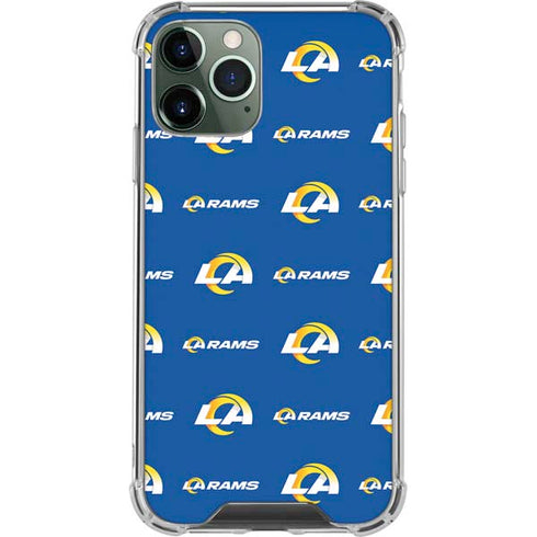 NFL Los Angeles Rams Blitz Series iPhone 11 Pro Max Clear Case