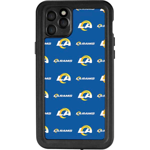 NFL Los Angeles Rams Blitz Series iPhone 11 Pro Max Waterproof Case