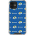 NFL Los Angeles Rams Blitz Series iPhone 12 Clear Case