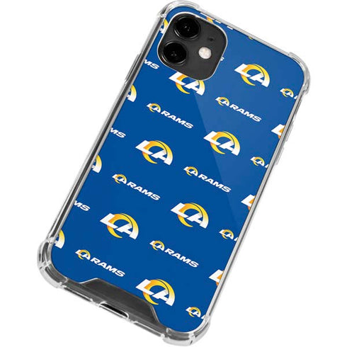 NFL Los Angeles Rams Blitz Series iPhone 12 Mini Clear Case