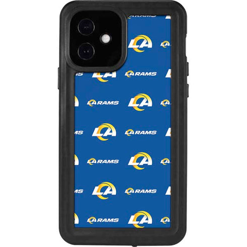 NFL Los Angeles Rams Blitz Series iPhone 12 Waterproof Case