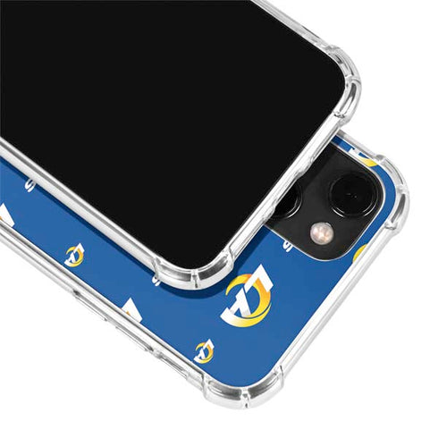 NFL Los Angeles Rams Blitz Series iPhone 13 Mini Clear Case