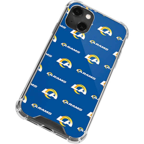 NFL Los Angeles Rams Blitz Series iPhone 13 Mini Clear Case