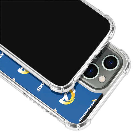 NFL Los Angeles Rams Blitz Series iPhone 13 Pro Clear Case
