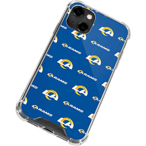 NFL Los Angeles Rams Blitz Series iPhone 14 Clear Case
