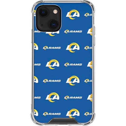 NFL Los Angeles Rams Blitz Series iPhone 15 Plus Clear Case