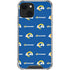NFL Los Angeles Rams Blitz Series iPhone 15 Plus Clear Case
