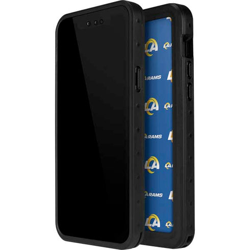 NFL Los Angeles Rams Blitz Series iPhone 14 Pro Max Waterproof Case