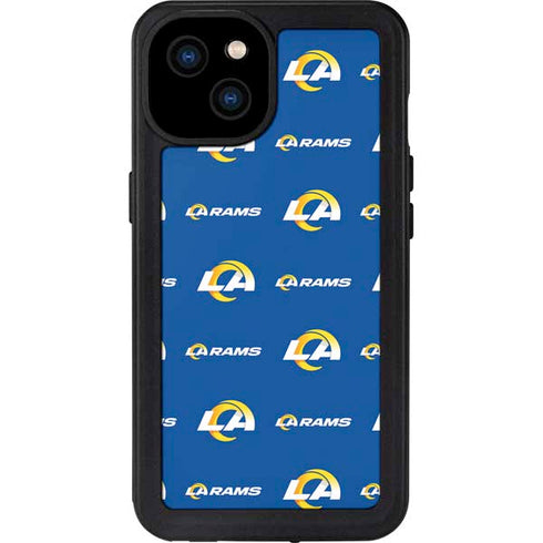 NFL Los Angeles Rams Blitz Series iPhone 15 Plus Waterproof Case