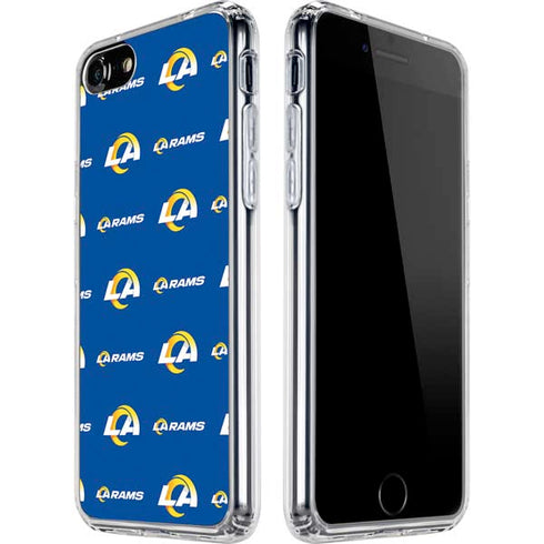 NFL Los Angeles Rams Blitz Series iPhone SE (2nd & 3rd Gen) Clear Case