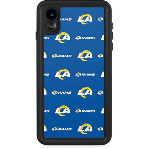 NFL Los Angeles Rams Blitz Series iPhone XR Waterproof Case
