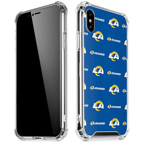 NFL Los Angeles Rams Blitz Series iPhone XS Max Clear Case
